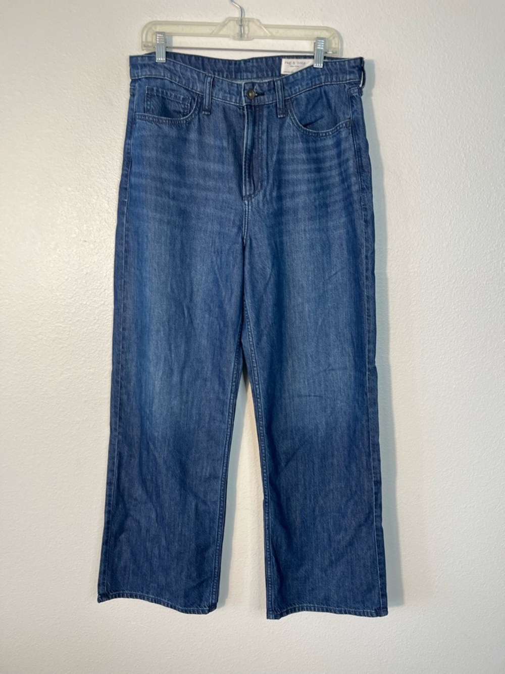 Rag & Bone Lori Mid Rise Wide Leg Darkwash Denim Jeans Size 29 - Picture 4 of 9